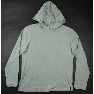 Outerknown Hoodie Men Medium Light Green Faded Cotton Blend Pullover Sweatshirt